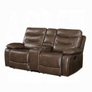 Aashi Motion Loveseat With Console - Ace Furniture and Decor