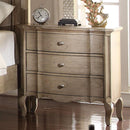 Acme Chelmsford 3-Drawer Nightstand in Antique Taupe 26053 - Ace Furniture and Decor