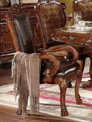 Acme Dresden Pedestal Dining Arm Chairs in Brown Cherry Oak 12154 (Set of 2) - Ace Furniture and Decor