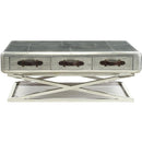 Acme Furniture Brancaster Coffee Table in Aluminum 83555 - Ace Furniture and Decor