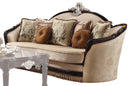 Acme Furniture Ernestine Sofa with 7 Pillows in Tan and Black 52110 - Ace Furniture and Decor