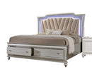 Acme Furniture Kaitlyn Queen Storage Bed in Champagne - Ace Furniture and Decor