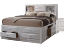 Acme Ireland King Storage Bed in White 21696EK - Ace Furniture and Decor