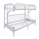Eclipse White Bunk Bed (Twin/Full/Futon) - Ace Furniture and Decor