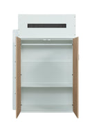 Nerice White & Oak Loft Bed - Ace Furniture and Decor