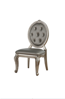 Northville PU & Antique Silver Side Chair - Ace Furniture and Decor