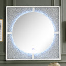 Nowles Mirrored & Faux Stones Wall Decor (LED) - Ace Furniture and Decor