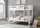 Ronnie White Bunk Bed (Twin/Twin) - Ace Furniture and Decor