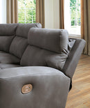 Next-Gen DuraPella Power Reclining Sectional Loveseat with Console - Ace Furniture and Decor