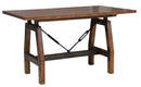Holverson Counter Height Table in Rustic Brown 1715-36 - Ace Furniture and Decor