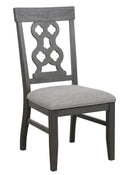 Arasina Side Chair in Dark Pewter (Set of 2) - Ace Furniture and Decor