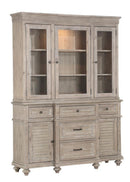 Cardano Buffet & Hutch in Light Brown 1689BR-50* - Ace Furniture and Decor