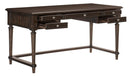 Cardano Writing Desk w/ 3 Working Drawers in Charcoal 1689-16 - Ace Furniture and Decor