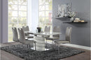 Glissand Dining Table in White & Gray 5599-71* - Ace Furniture and Decor