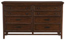 Frazier Dresser in Dark Cherry 1649-5 - Ace Furniture and Decor