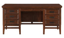 Frazier Executive Desk in Brown Cherry 1649-17 - Ace Furniture and Decor