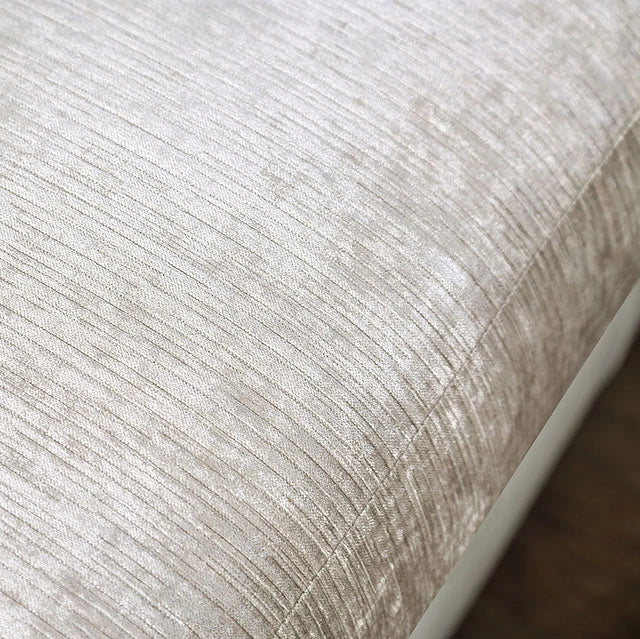 Benigno Love Seat Silver & Gray