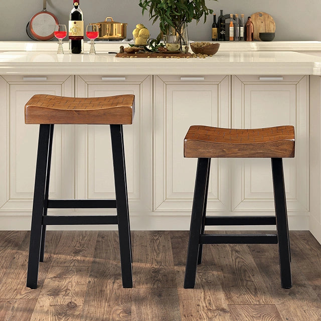 Biasca 29" Stool (2/CTN) White, Brown, & Black