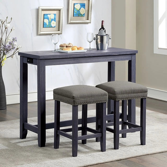 Caerleon 3 & 4 Piece Counter Ht. Set Gray & Blue