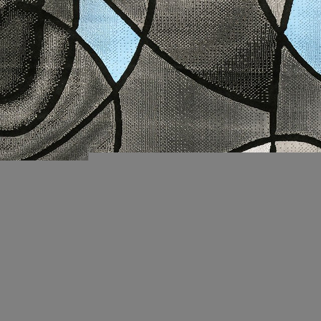 Sivas Area Rug Black & Blue